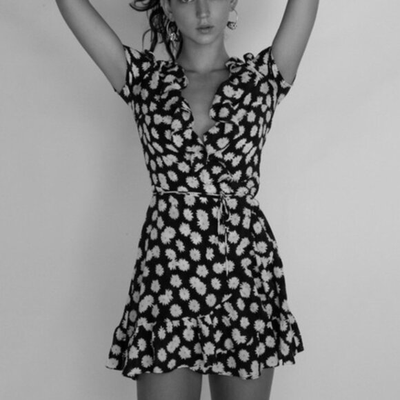 Réalisation Par The Valentina Blue Daisy Mini Dress XS - Picture 3 of 8